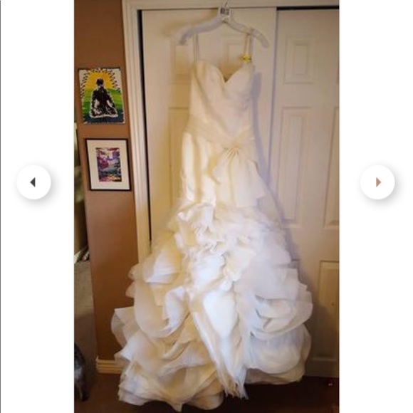 NWOT 💯 Silk Ivory Wedding Gown Street 6 More pics $7k - Picture 5 of 12